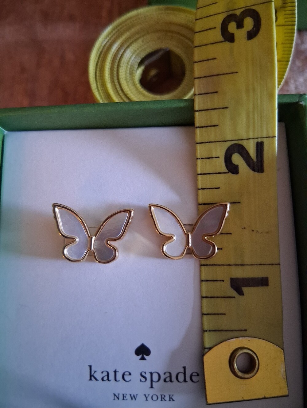 Kate Spade Butterfly Earrings - Picture 3 of 6